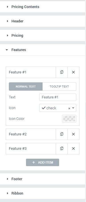 Free Elementor Pricing Table Widget for WordPress 8 Adding Pricing Table Features